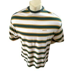 Vintage Levi’s striped cotton ring neck tee shirt. Size medium.
